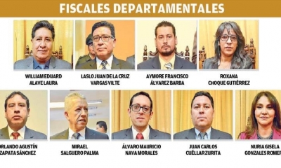 Fiscales departamentales. | LOS TIEMPOS