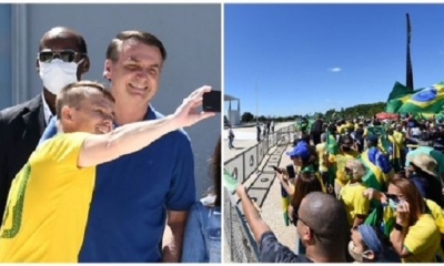 La manifestación del domingo en Brasilia reunió a una multitud más numerosa que en las semanas anteriores. 