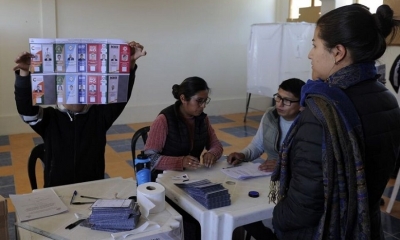 Foto / Archivo : Votación presidencial en Bolivia 2019