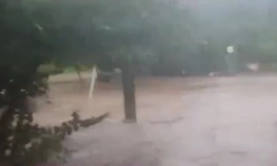 Se desbordó la laguna de la Peña/Foto. Captura de pantalla 