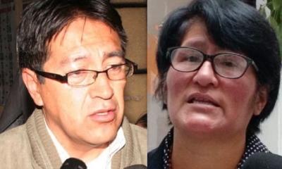 Gonzálo Barrientos y María Calcina/Foto. Kandire