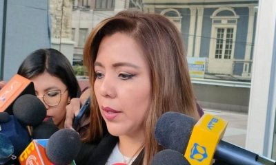 La viceministra de Comunicación, Gabriela Alcón.
