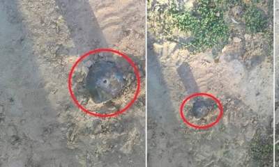 Los bulores colocados en la superficie de la cumbre de Incahuasi. Fotos: Gentileza