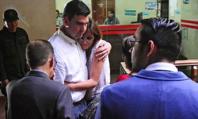 Ingrid Lazaneo fue detenida en Viru Viru/Foto. RRSS