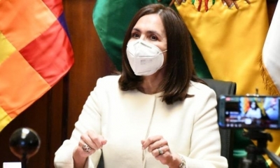 La canciller Karen Longaric.| Foto archivo | ABI