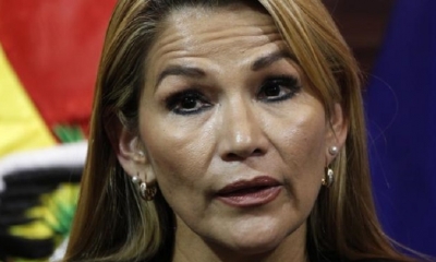 La presidenta Jeanine Áñez