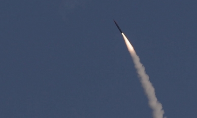 Un lanzamiento de prueba del interceptor de misiles balísticos Arrow-3
