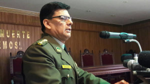 El excomandante de la Policía Boliviana, general Rino Salazar