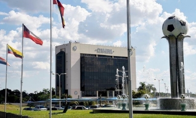 La sede de la Conmebol en Luque, Paraguay