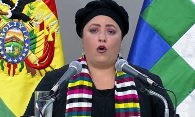 La ministra de la Presidencia, María Nela Prada