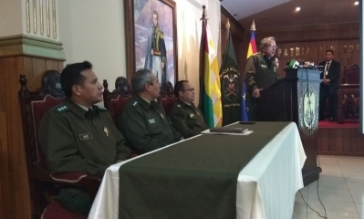 El Comandante Faustino Mendoza informó lo sucedido/Foto. RRSS