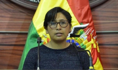 Eva Copa, presidenta del Senado