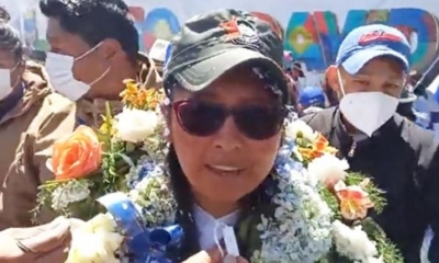 Eva Copa, presidenta del Senado Nacional. | Erbol