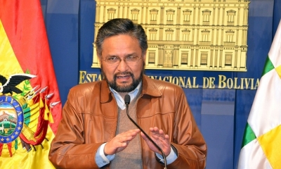 El ministro de la Presidencia, Alfredo Rada