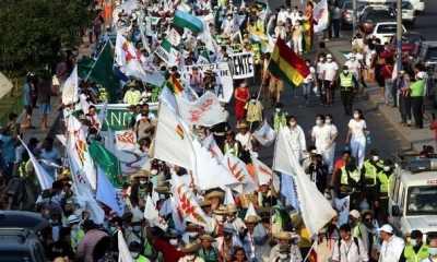 Marcha indígena. Foto: APG.