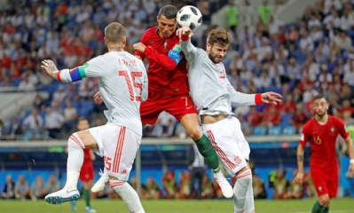 Uno de los mejores partidos del Mundial, Portugal vs España. Foto: RT