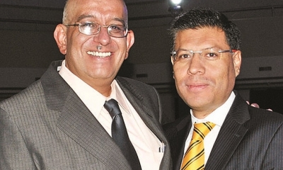 Jaime Iturri y Marcelo Hurtado, ejecutivos de la Red ATB. Foto.Archivo