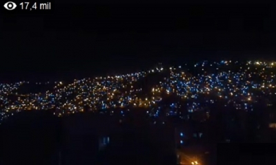 Captura de pantalla de la jornada de este noche en La Paz