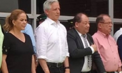 La presidenta aprovecho la entrega de una obra/Foto. RRSS