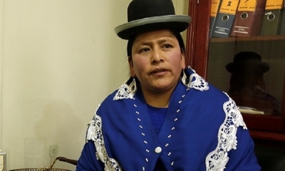 Virginia Velasco senadora del MAS