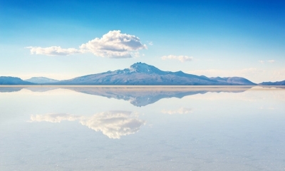El espejo natural en el Salar de Uyuni