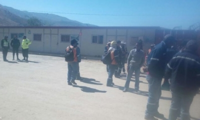 Los trabajadores subcontratados. Foto: Los Tiempos