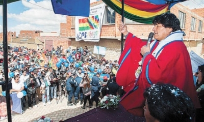 Evo Morales en El Alto/Foto. RRSS