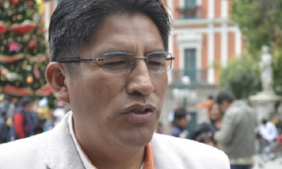 Félix Patzi, gobernador de La Paz/Foto. RRSS