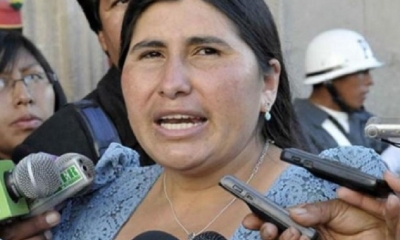 Nélida Sifuentes, senadora del MAS/Foto. RRSS