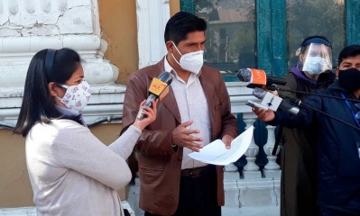 El diputado del MAS, Franklin Flores,