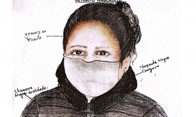 identikit de la persona que sería responsable del rapto.
