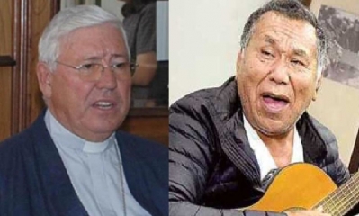 Monseñor Jesús Juárez y Gonzálo Hermosa/Foto. Kandire