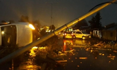 El tornado afectó la región de Bio Bio/Foto. RRSS
