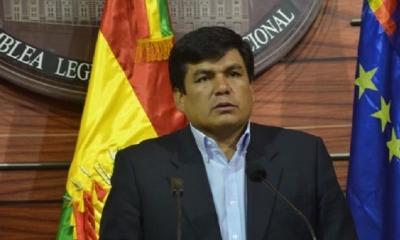 El senador del Movimiento Al Socialismo (MAS), Omar Aguilar.