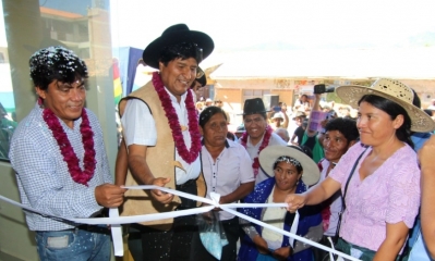 Evo Morales en Omeraque/Foto: ABI