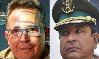 Williams Carlos Kaliman, y el excomandante de la Policía, Yuri Calderón