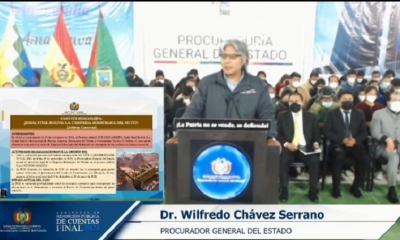 Procurador general del Estado, Wilfredo Chávez. Foto: Captura.