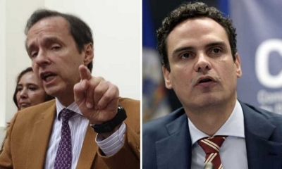 Tuto Quiroga y el secretario ejecutivo de la CIDH, Paulo Abrao.
