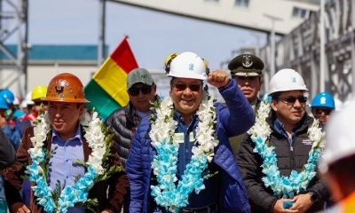 El presidente Luis Arce 