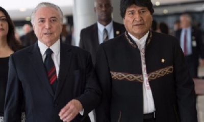 Evo Morales y Michel Temer/Foto. RRSS