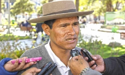 Santos Valdez, exejecutivo de la Federación Sindical Única de Comunidades Campesinas/Foto. RRSS