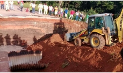 La ABC realiza los trabajos desde el lunes por la tarde para habilitar pronto la ruta Santa Cruz-Beni. 