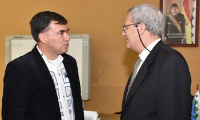Juan Ramón Quintana y Octavio Henrique Côrtes/Foto. RRSS