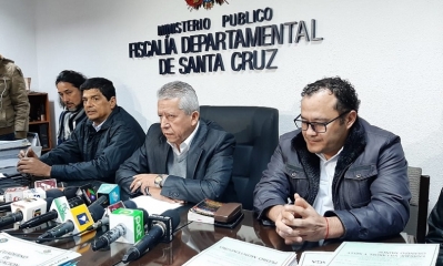 El fiscal Salguero explicó que Montenegro aún debe responder por dos delitos. Foto: Fiscalía.