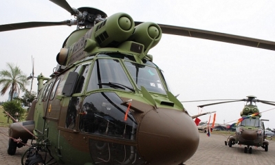 Helicópteros listos para El Banderazo. Foto. ABI