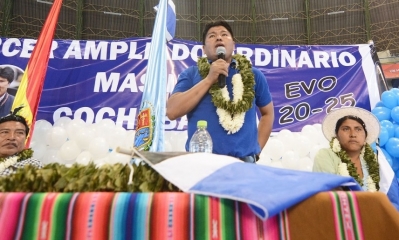 Grover García, presidente del MAS-IPSP Cochabamba/Foto. RRSS
