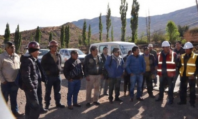 El alcalde en la inspección a la Palca con dirigentes de la COD/Foto.RRSS