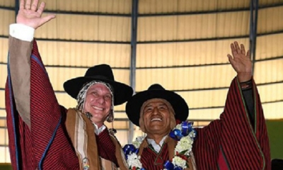 Miguel Diaz-Canel y Evo Morales/Foto. RRSS