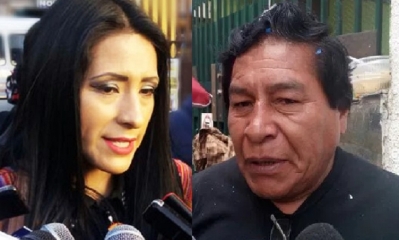 Wilma Alanoca y Félix Cárdenas/Foto. Kandire 