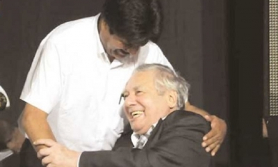 Evo Morales y Percy Fernández/Foto. RRSS